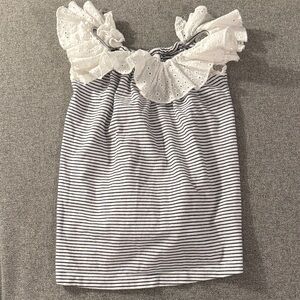 5/$15- Striped Off-Shoulder Top with Ruffle